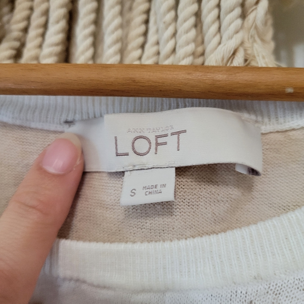 Loft Batwing Linen Cotton Shirt - Size Small - Picture 2 of 6